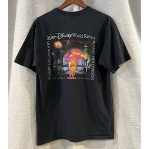 VTG - 1998 Planet Hollywood Walt Disney World Resort Black‎ T Shirt